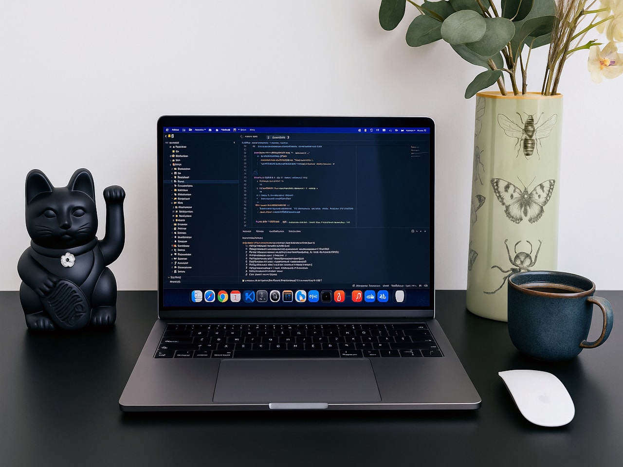Diseñador trabajando en el diseño de una web en la pantalla de un ordenador